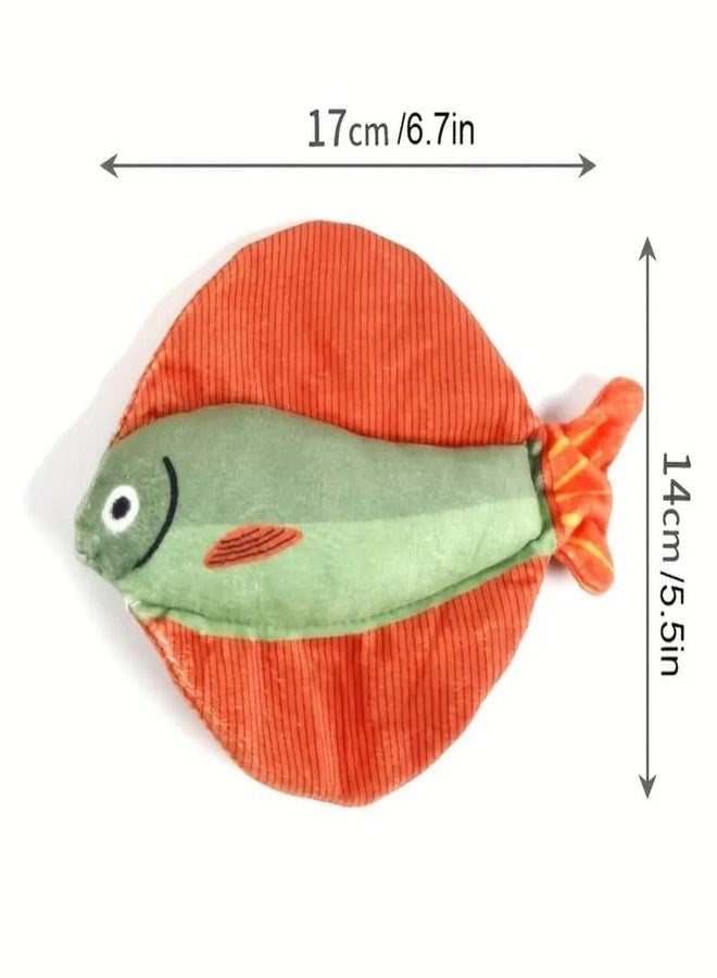 D&C PAWS Catnip Fish Toy for Cats Soft and Durable, Interactive Cat Fish Realistic Plush Toys for Indoor Kitten Exercise Teething Chew Toy for All Breeds (Pack of 1 Pcs, Multicolor) - Image 2